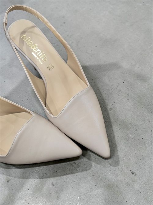 slingback scollo asimmetrico NILA NILA | AB894M115NUDE
